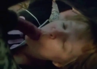 Restless beast is fucking the slut's mouth